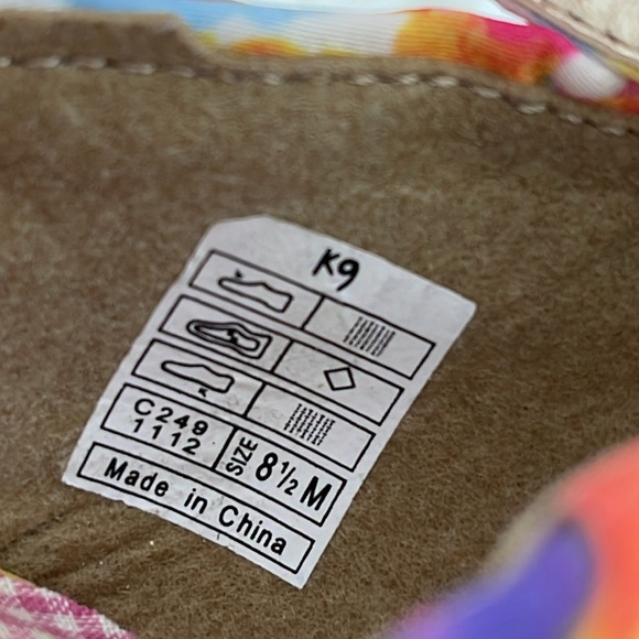 K9 By Rocket Dog Pumps Heel Size 8.5 Ankle Strap Buckle Pink Floral Jazzin Homer - Picture 13 of 14